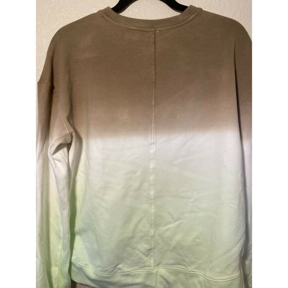 All In Motion Green to Brown Ombre Long Sleeve Sweatshirt Size Small - Picture 6 of 7